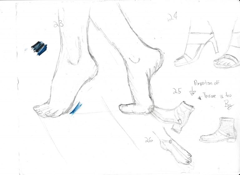 The Draw 100 Art Challenge Feet